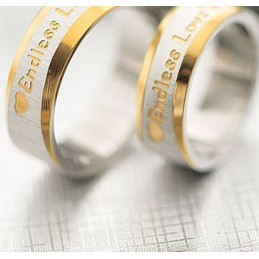 Anillo De Titanio De Amor Infinito