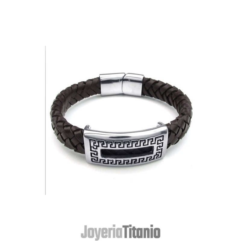 Pulsera De Cuero De Titanio De Calidad Confiable Con Colores Delicados Y Diseño Hábil