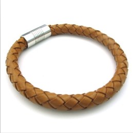 Brazalete De Cuero De Titanio De Excelente Calidad Con Colores Delicados Y Diseño Hábil