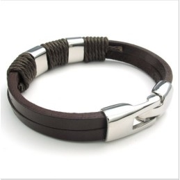 Pulsera De Cuero De Titanio De Calidad Confiable Con Colores Delicados Y Diseño Hábil