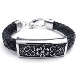 Pulsera De Cuero De Titanio De Excelente Calidad Con Patrones De Moda Y Colores Delicados.