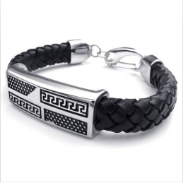 Pulsera De Cuero De Titanio De Calidad Superior Con Colores Delicados Y Diseño Hábil