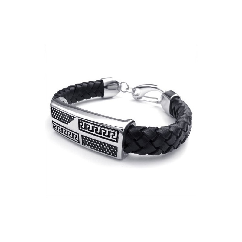 Pulsera De Cuero De Titanio De Calidad Superior Con Colores Delicados Y Diseño Hábil Pulsera De Cuero De Titanio De Calidad Superior Con Colores Delicados Y Diseño Hábil