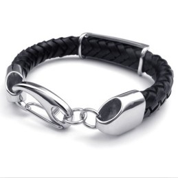 Pulsera De Cuero De Titanio De Excelente Calidad Y Diseño Atractivo En Colores Delicados.