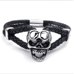 Pulsera De Cuero De Titanio De Excelente Calidad Y Diseño Atractivo En Colores Delicados.