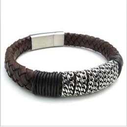 Pulsera De Cuero De Titanio De Calidad Confiable Con Colores Delicados Y Diseño Hábil