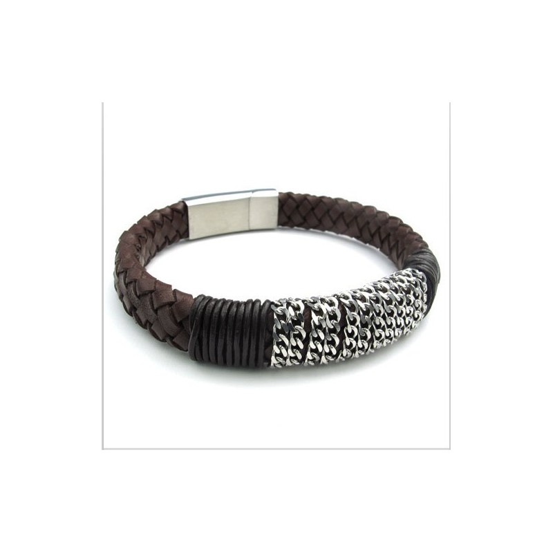 Pulsera De Cuero De Titanio De Calidad Confiable Con Colores Delicados Y Diseño Hábil