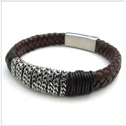 Pulsera De Cuero De Titanio De Calidad Confiable Con Colores Delicados Y Diseño Hábil