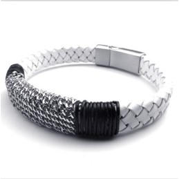 Pulsera De Cuero De Titanio De Calidad Confiable Con Colores Delicados Y Diseño Moderno