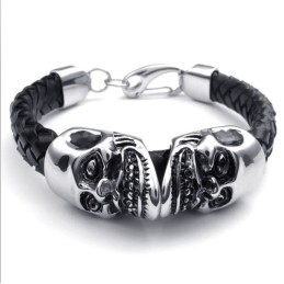 Pulsera De Cuero De Titanio De Calidad Confiable Con Colores Delicados Y Diseño Moderno