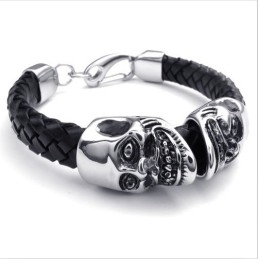 Pulsera De Cuero De Titanio De Calidad Confiable Con Colores Delicados Y Diseño Moderno