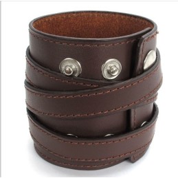 Brazalete De Cuero De Titanio De Calidad Confiable Y Colores Delicados Y Finamente Procesados