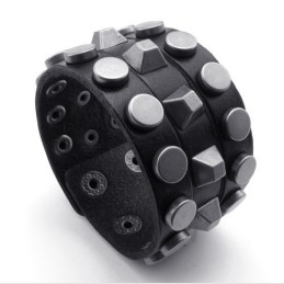 Brazalete De Cuero De Titanio De Excelente Calidad, Diseño Moderno, Colores Delicados