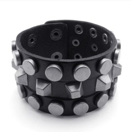Brazalete De Cuero De Titanio De Excelente Calidad, Diseño Moderno, Colores Delicados