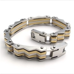 Pulsera De Titanio De Excelente Calidad Con Un Diseño Hábil Y Un Brillo De Color