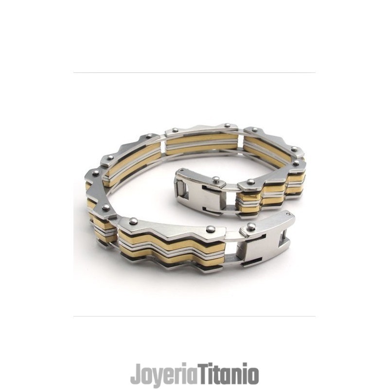 Pulsera De Titanio De Excelente Calidad Con Un Diseño Hábil Y Un Brillo De Color