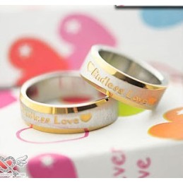 Anillo De Titanio De Amor Infinito