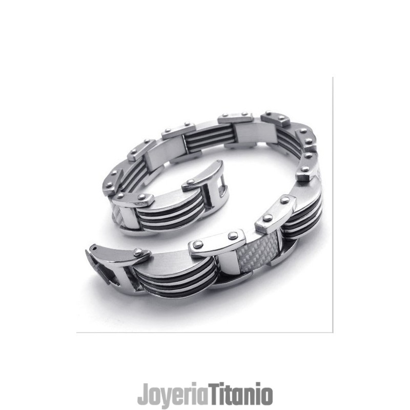 Pulsera De Titanio De Excelente Calidad, Tecnología Sofisticada Y Brillo De Color.