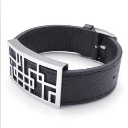 Pulsera De Cuero De Titanio De Calidad Confiable Y Diseño Atractivo En Colores Delicados.