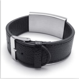 Pulsera De Cuero De Titanio De Calidad Confiable Y Diseño Atractivo En Colores Delicados.