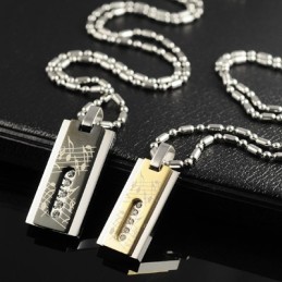 Collares Y Colgantes De Titanio Con Diseño De Corazón Para Amantes De La Moda