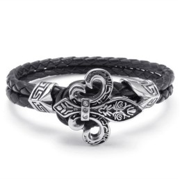 Pulsera De Cuero De Titanio De Excelente Calidad Con Colores Delicados Y Diseño Hábil