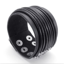 Pulsera De Cuero De Titanio De Calidad Confiable Y Colores Delicados De Fabricación Experta