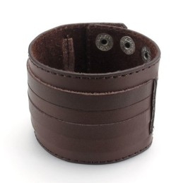 Pulsera De Cuero De Titanio De Calidad Confiable Y Colores Delicados De Fabricación Experta