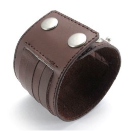 Pulsera De Cuero De Titanio De Calidad Confiable Y Colores Delicados De Fabricación Experta