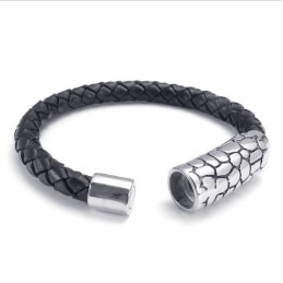 Pulsera De Cuero De Titanio De Calidad Confiable Con Colores Delicados Y Diseño Moderno