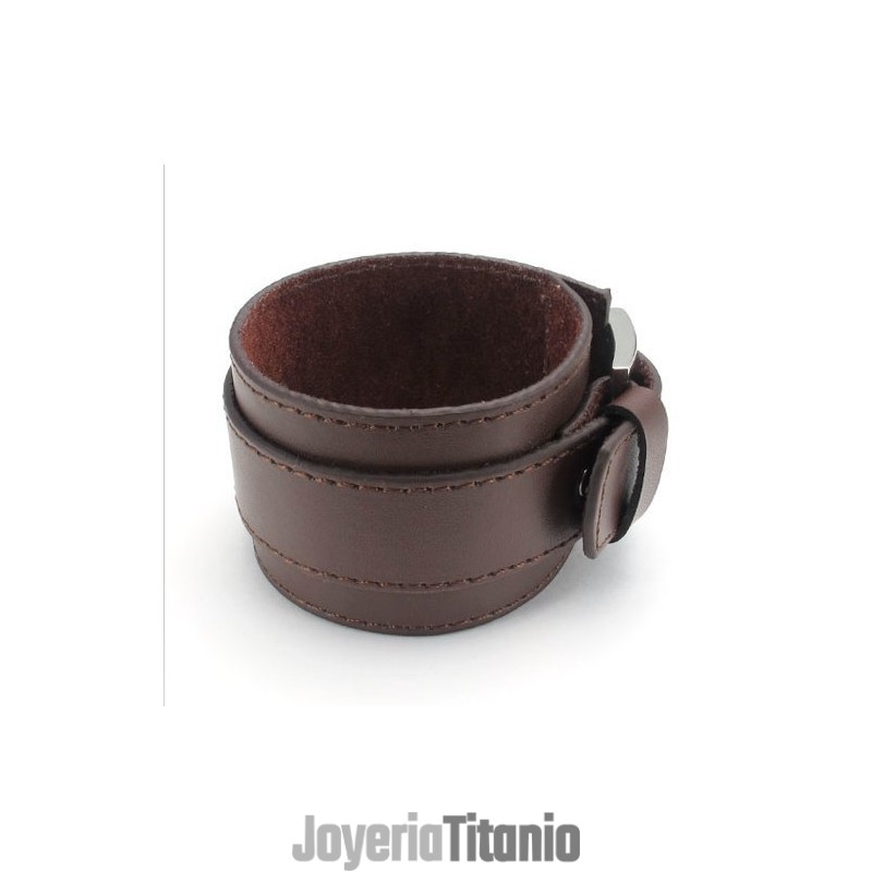 Pulsera De Cuero De Titanio De Calidad Confiable Y Colores Delicados De Fabricación Experta