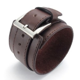 Pulsera De Cuero De Titanio De Calidad Confiable Y Colores Delicados De Fabricación Experta