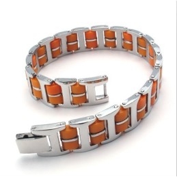 Pulsera De Titanio De Excelente Calidad Y Diseño Atractivo Y Hermosos Colores.