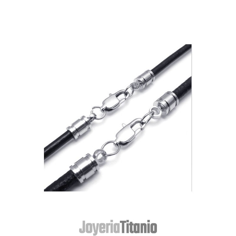 Collar De Cuero De Titanio De Excelente Calidad Con Colores Delicados Y Diseño Hábil