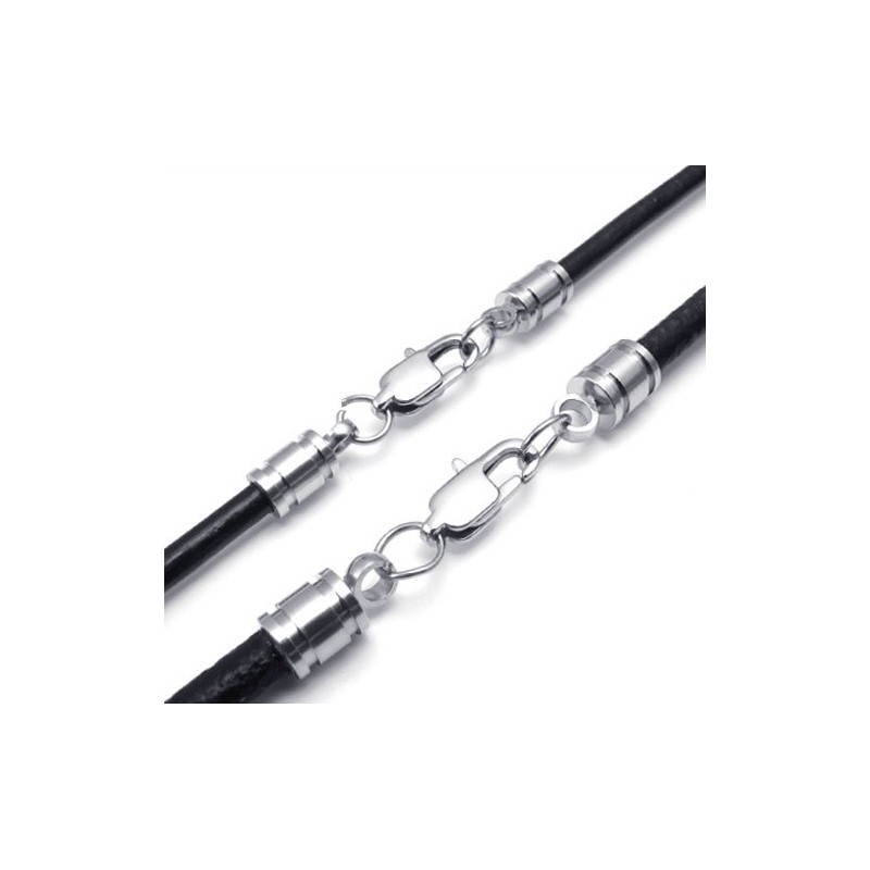 Collar De Cuero De Titanio De Excelente Calidad Con Colores Delicados Y Diseño Hábil