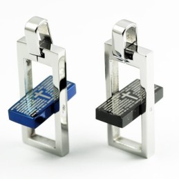 Collar Con Colgante De Titanio Con Cruz De Pie Jesu Para Enamorados