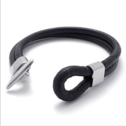 Pulsera De Cuero De Titanio De Calidad Confiable Y Colores Delicados De Fabricación Experta