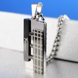 Collar Con Colgante De Titanio, Regalo De Moda Para Tu Amigo