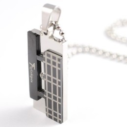 Collar Con Colgante De Titanio, Regalo De Moda Para Tu Amigo