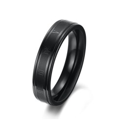 Anillo De Titanio Negro Para Mujer De Calidad Confiable