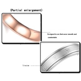 Anillo De Titanio Negro Para Mujer De Calidad Confiable