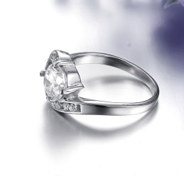 Anillo De Titanio Femenino De Alta Calidad Con Diamantes De Imitación
