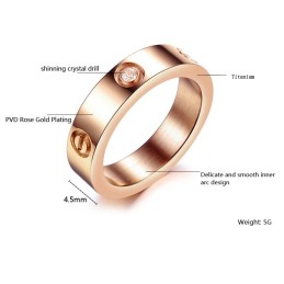 Anillo De Titanio Con Diamantes, Muy Vendido En Todo El Mundo