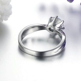 Anillo De Titanio Femenino De Calidad Con Diamantes De Imitación, La Reina De La Calidad.