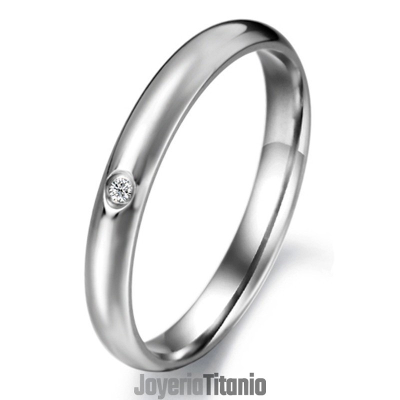 Anillo De Titanio Femenino De Calidad Confiable Con Diamantes De Imitación Anillo De Titanio Femenino De Calidad Confiable Con Diamantes De Imitación