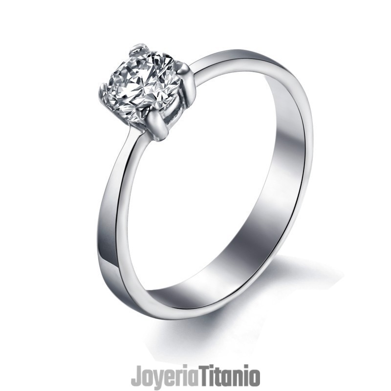 Anillo De Titanio Para Mujer Con Diamantes De Imitación, Calidad Y Cantidad Garantizadas
