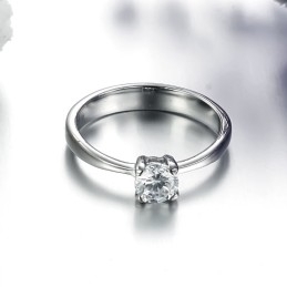 Anillo De Titanio Para Mujer Con Diamantes De Imitación, Calidad Y Cantidad Garantizadas