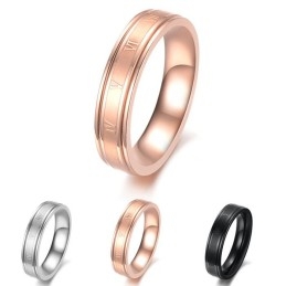 Anillo De Titanio Con Forma De Rosa Para Mujer, Muy Popular En Todo El Mundo
