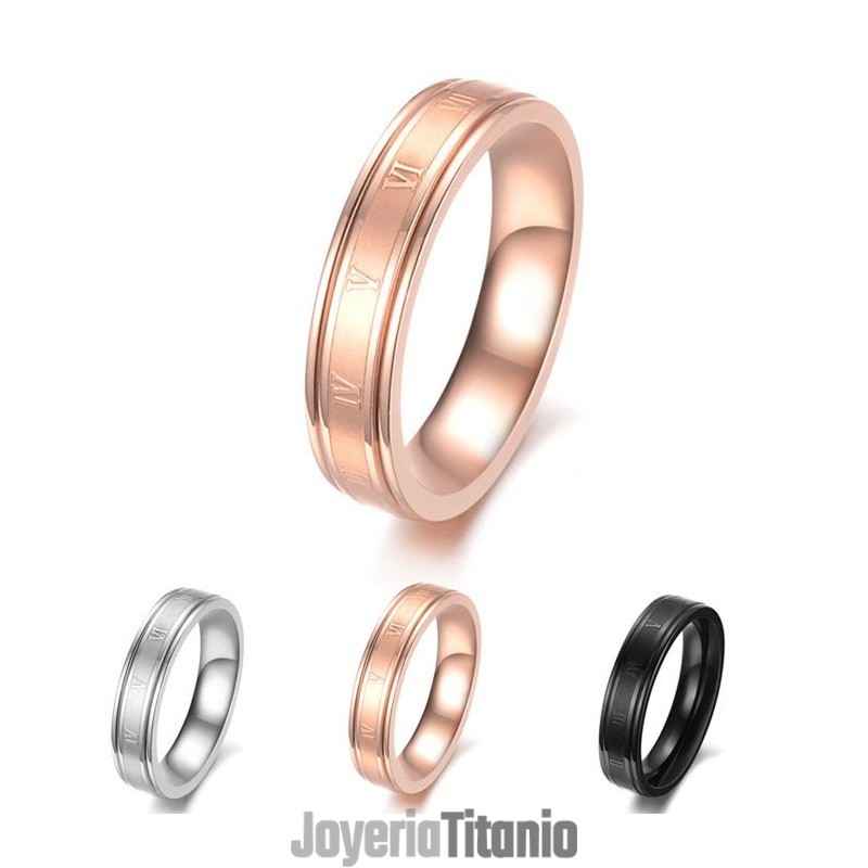 Anillo De Titanio Con Forma De Rosa Para Mujer, Muy Popular En Todo El Mundo