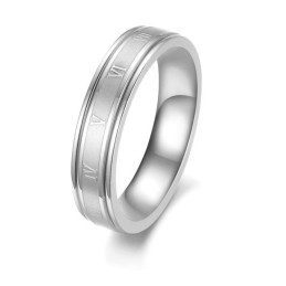 Anillo De Titanio Con Forma De Rosa Para Mujer, Muy Popular En Todo El Mundo